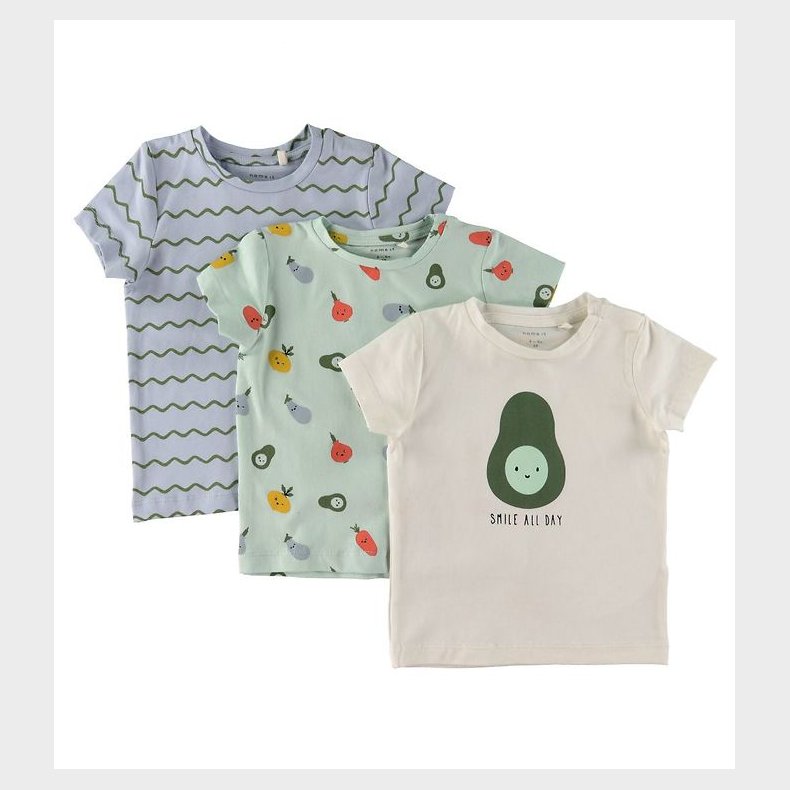 Name It T-Shirt - NbmDylan - 3-pak - Glacier