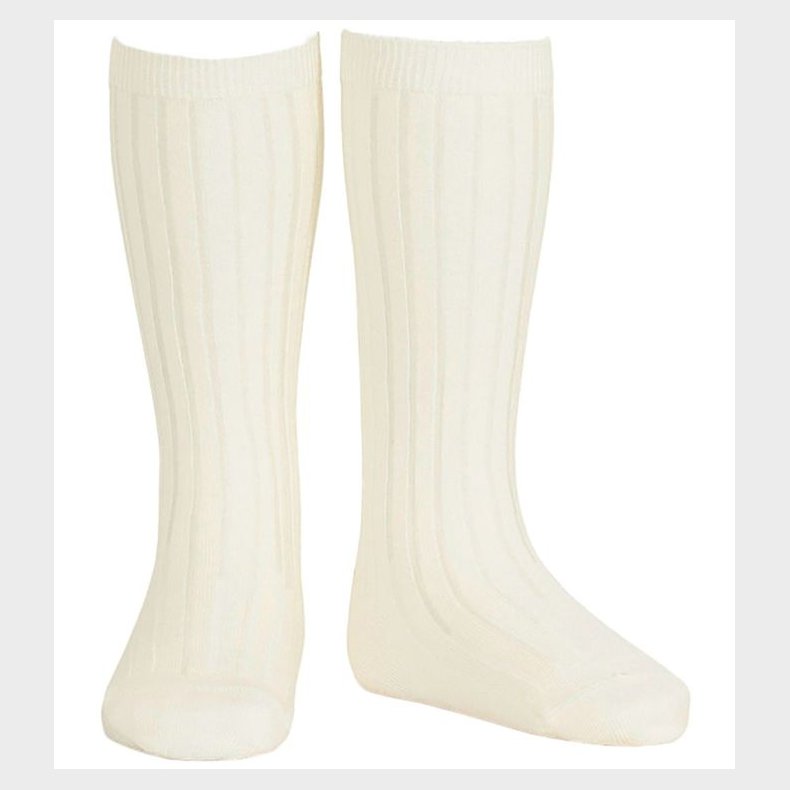 Condor Kn�str�mper - Rib - Creme