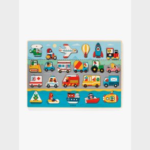 Djeco Tr�puslespil Vroom 22 Brikker