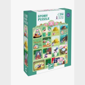 Djeco Puslespilss�t De Tre Sm� Grise 35 Brikker