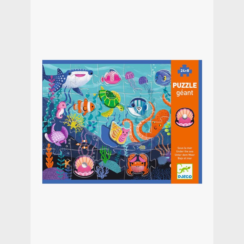 Djeco Puslespil Tactilo Sea 2-i-1