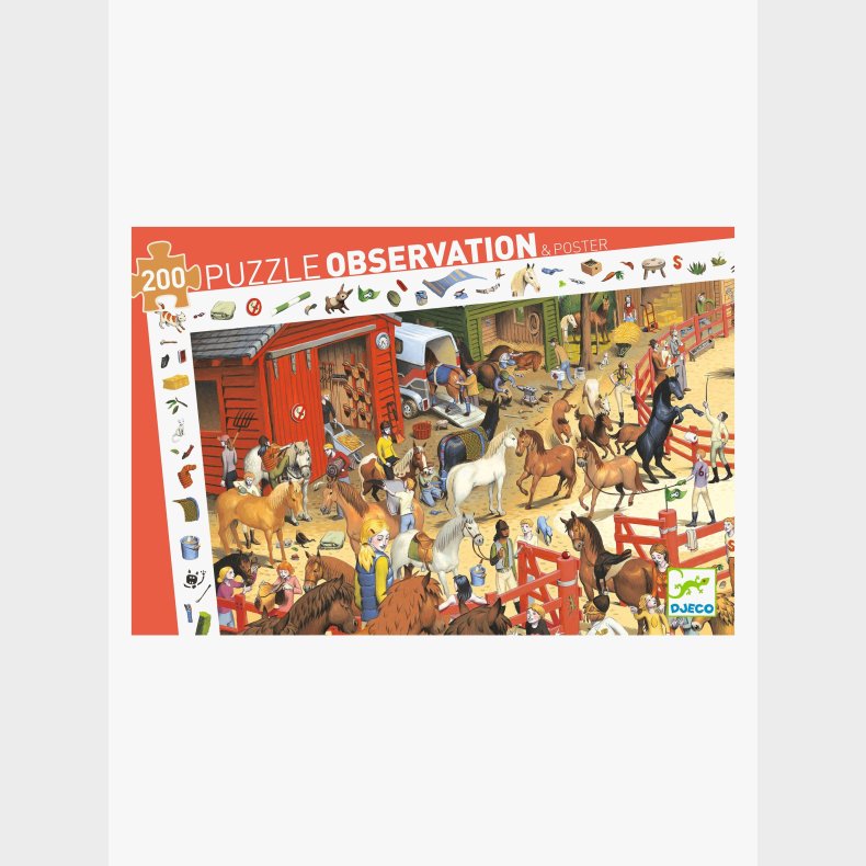 Djeco Puslespil Ridning 200 Brikker