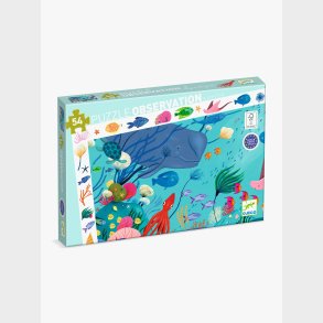 Djeco  Observationspuslespil Aquatic 54 Brikker
