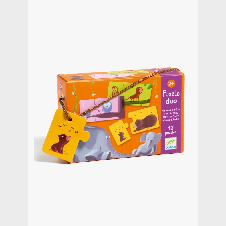 Djeco Puslespil Mom and Baby 24 Brikker