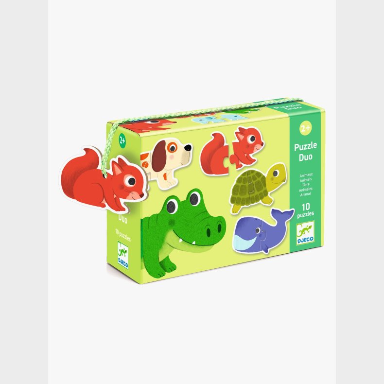 Djeco Duo Puslespil Dyr 20 Brikker