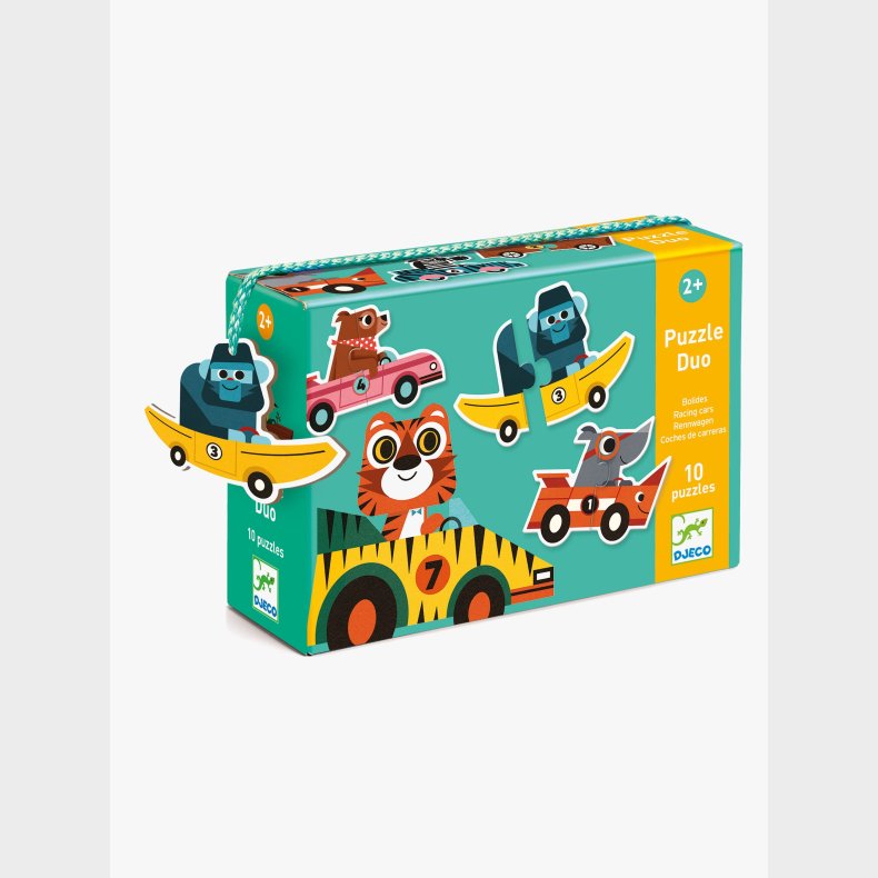 Djeco Duo Puslespil Racerbil 20 Brikker