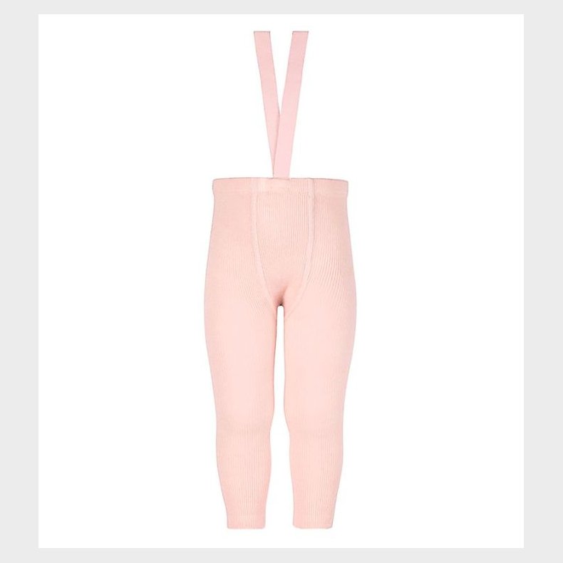 Condor Leggings m. Seler - Uld/Akryl - Pudderrosa