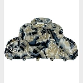 By Str Hrklemme - 8x4 cm - Clara - Sort/Beige Mix