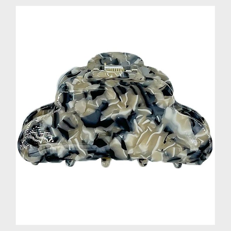 By Str Hrklemme - 8x4 cm - Clara - Sort/Beige Mix