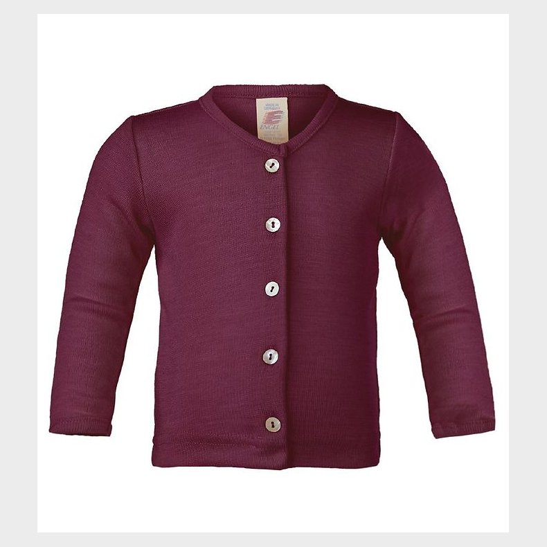 Engel Cardigan - Uld/Silke - Orchidee