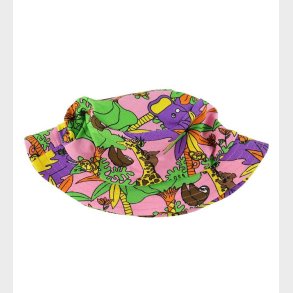 Smfolk Badehat - Sea Pink m. Jungle