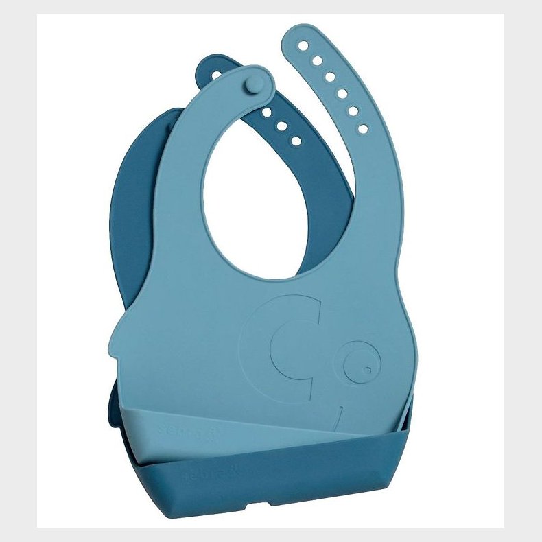 Sebra Hagesmk - Silikone - 2-pak - Vintage Blue