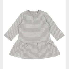 Minymo Kjole L/� - Gr� m. Striber