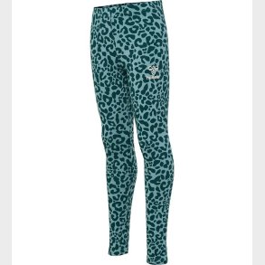 Hummel Leggings - hmlFlowy - Blue Coral