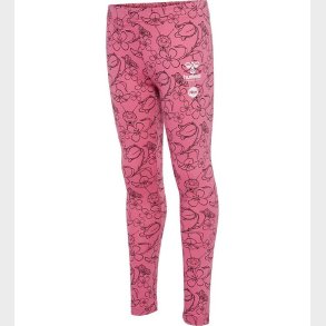 Hummel Leggings - hmlMaya Flower AOP - Heather Rose
