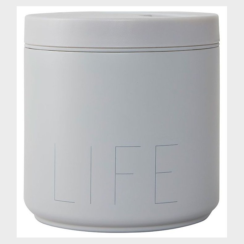 Design Letters Madkasse m. Gaffel - Thermo Lunch Box - Stor - Gr