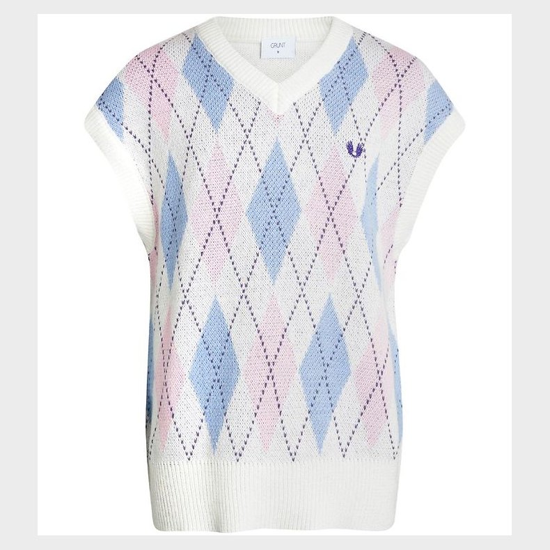 Grunt Vest - Strik - Canellia - Off White m. Tern