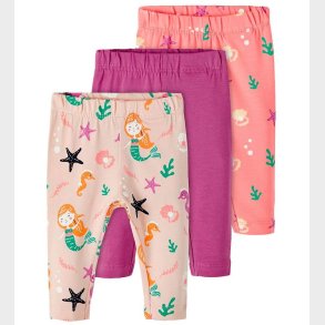 Name It Leggings - NbfOcean - 3-pak - Peach Whip