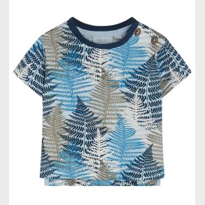 Noa Noa miniature T-shirt - Print Light Blue m. Northern Wood