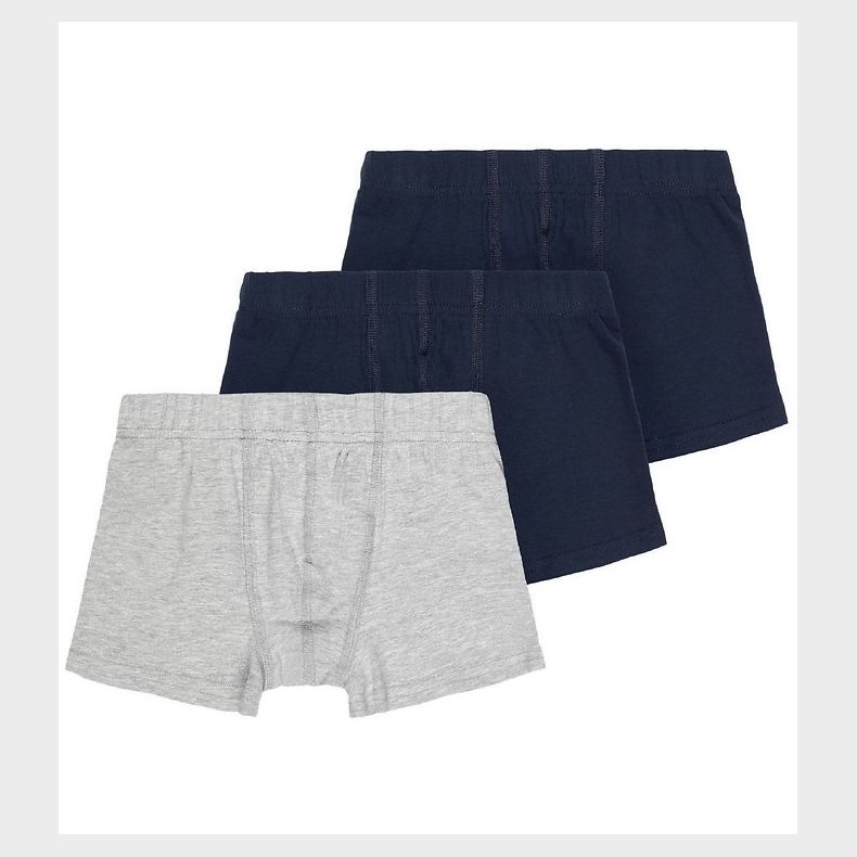 Name It Boxershorts - Noos - NkmTights - 3-pak - Grey Melange