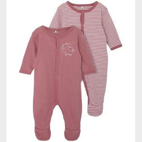 Name It Natdragt - Noos - NbnNightsuit - 2-pak - Mesa Rose