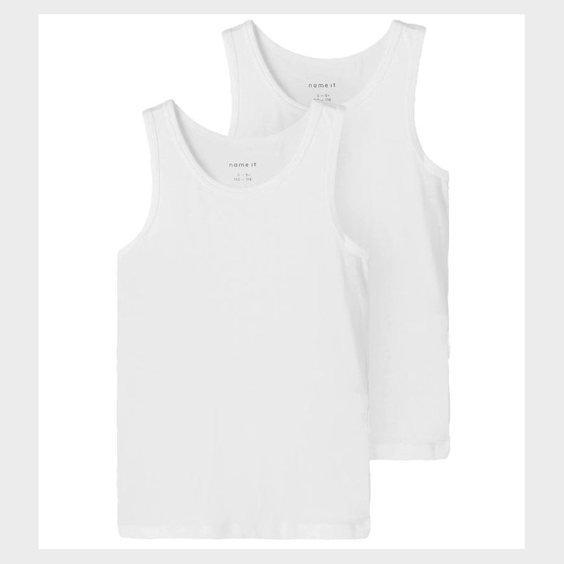 Name It Undertrje - Noos - NkmTank - 2-pak - Bright White
