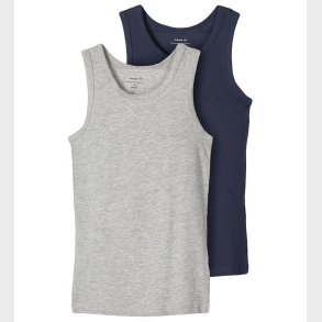 Name It Undertrje - Noos - NkmTank - 2-pak - Grey Melange