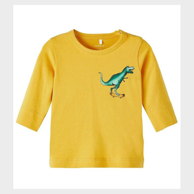 Name It Bluse - NbmBaba - Spicy Mustard m. Dino