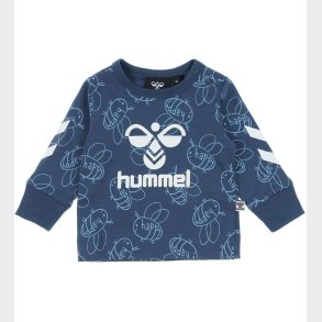 Hummel Bluse - hmlCollin - Ensign Blue m. Hvid