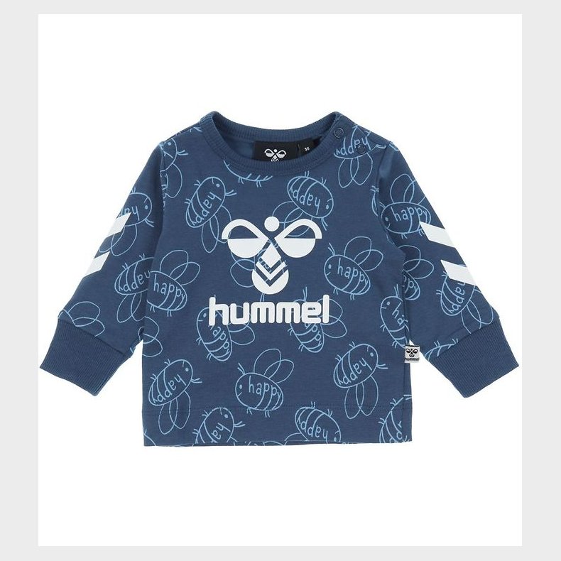 Hummel Bluse - hmlCollin - Ensign Blue m. Hvid