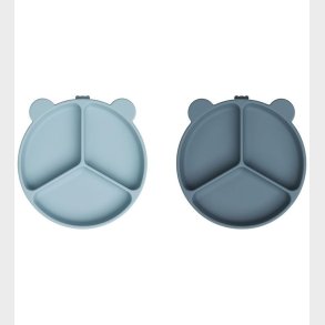 Liewood Rumdelt Skle - 2-pak - Stacy - Sea Blue/Whale Blue Mix