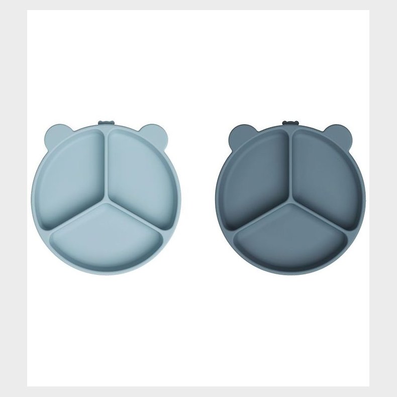 Liewood Rumdelt Skle - 2-pak - Stacy - Sea Blue/Whale Blue Mix