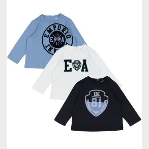 Emporio Armani Bluse - 3-pak - Bl/Hvid