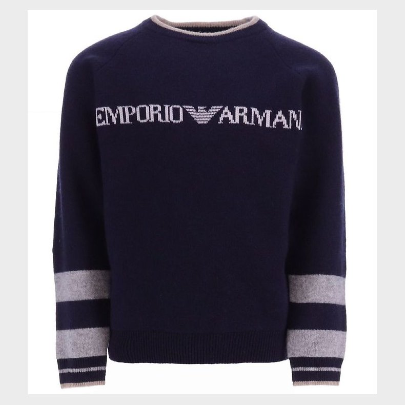 Emporio Armani Bluse - Strik - Uld - Blue Navy