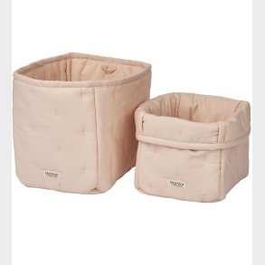 MarMar Opbevaringskurve - 2-pak - 25x17/20x15 cm - Beige rose