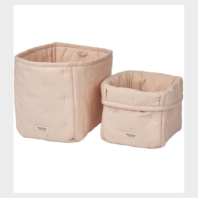 MarMar Opbevaringskurve - 2-pak - 25x17/20x15 cm - Beige rose