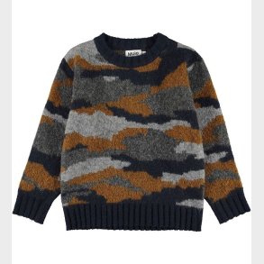 Molo Bluse - Uld/Polyester - Bello - Camo Knit
