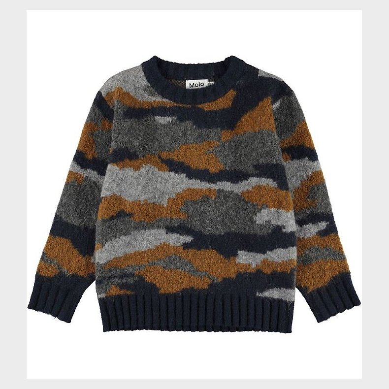 Molo Bluse - Uld/Polyester - Bello - Camo Knit