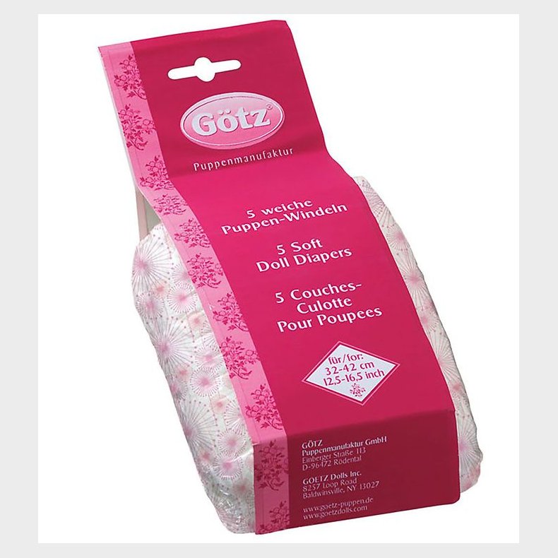 Gtz Bleer Til Dukker - 5-pak - 42-48cm - Happy Flower