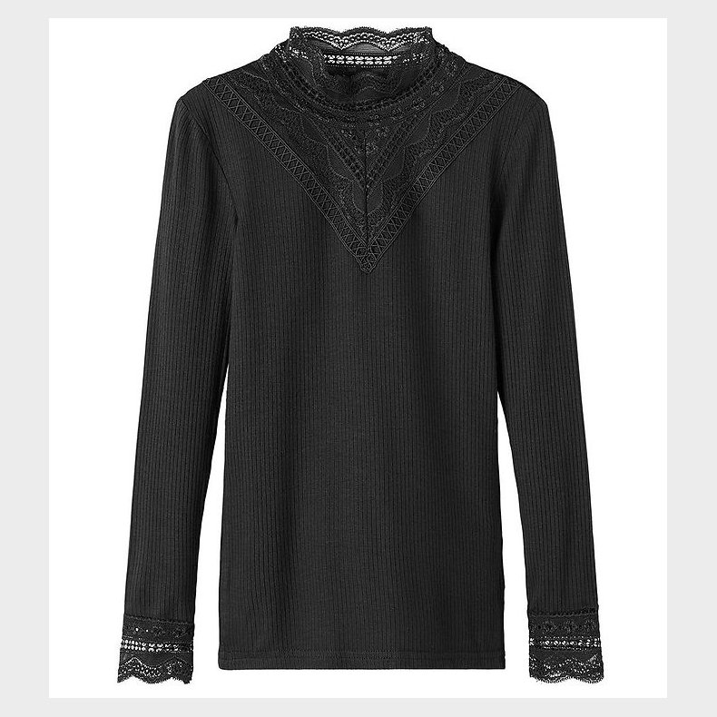 Name It Bluse - Noos - NkfNuri - Sort m. Blonder