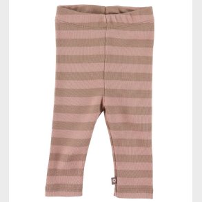 Smallstuff Leggings - Stribet - Powder/Rose Brown