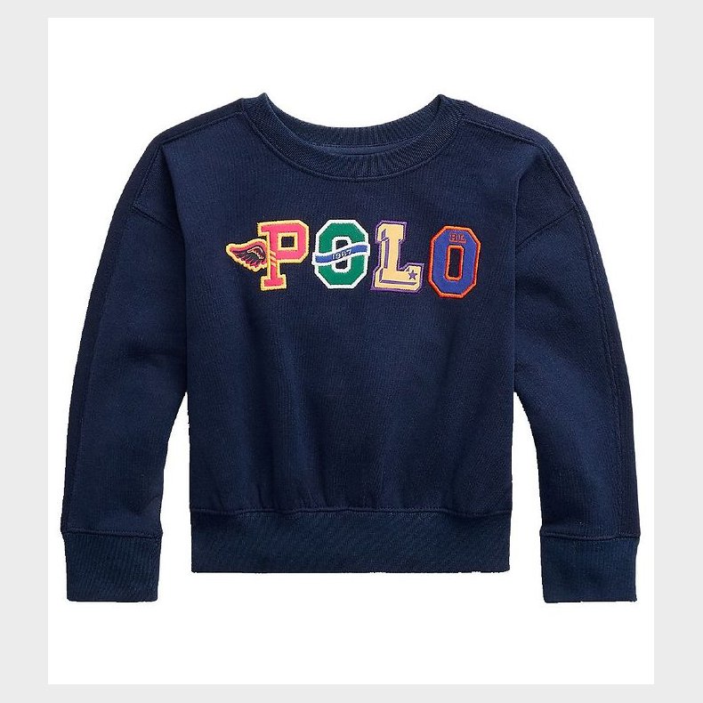 Polo Ralph Lauren Sweatshirt - Navy m. Tekst