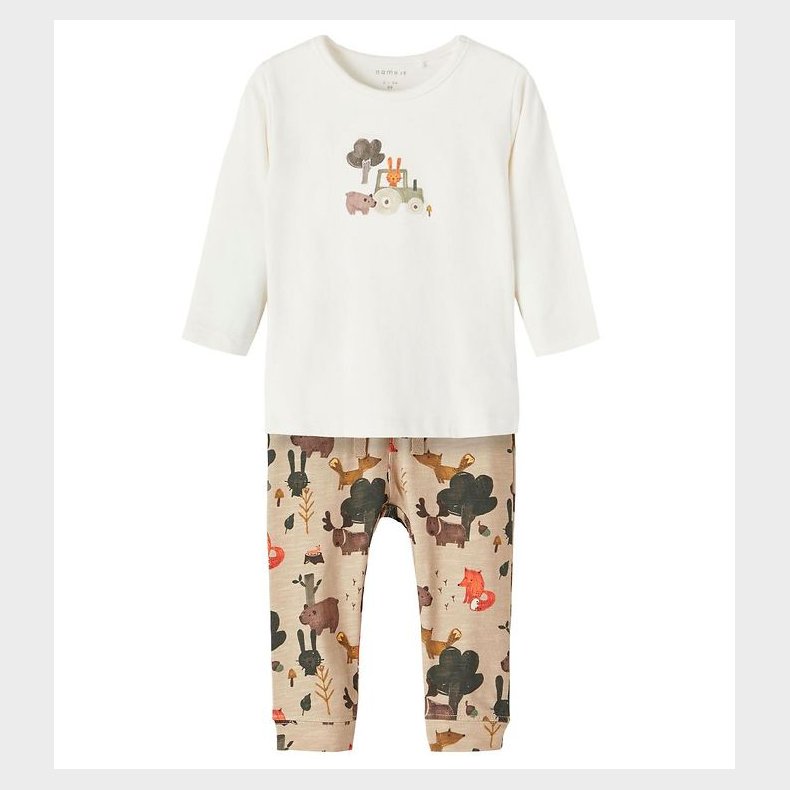 Name It St - Bluse/Bukser - NbmNaem - White Alyssum