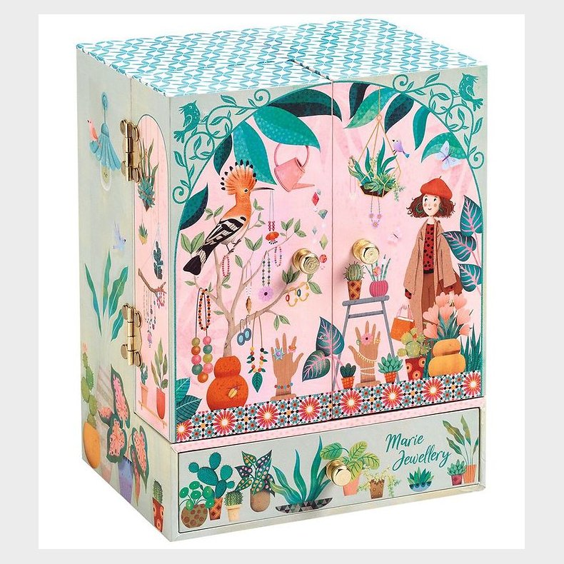 Djeco Smykkeskrin m. Musik - Tr� - Musik Box
