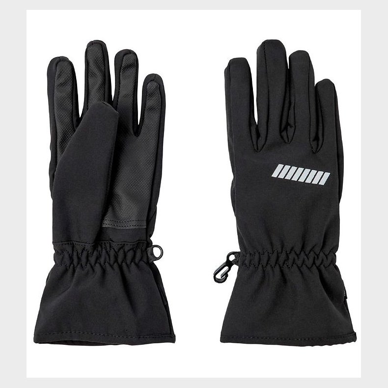 Name It Softshellhandsker m. Fleece - Noos - NknAlfa - Sort