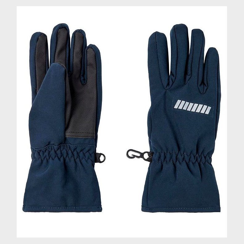 Name It Softshellhandsker m. Fleece - Noos - NknAlfa - Dark Sapp