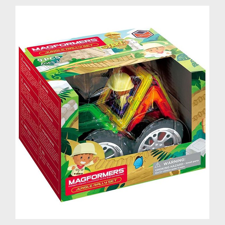 Magformers Magnets�t - 9 stk - Jungle Rally