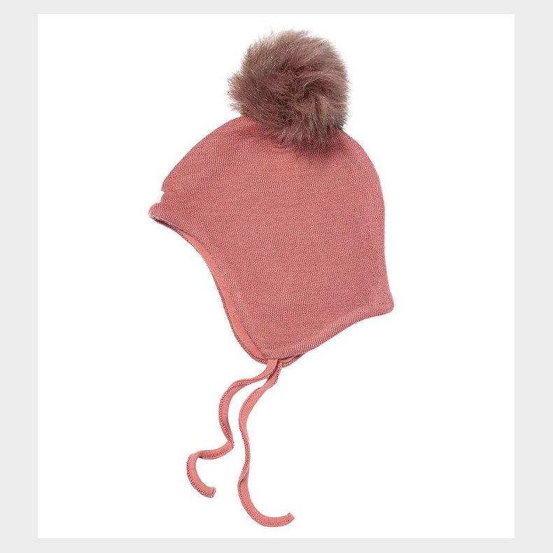 Racing Kids Hue - Uld/Bomuld - Old Rose m. Kvast