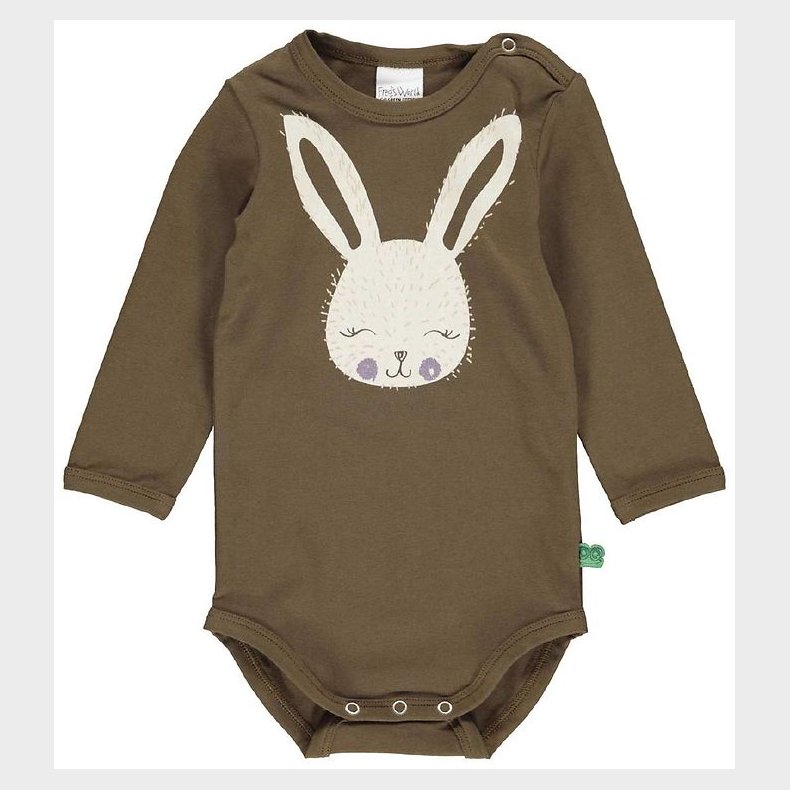 Freds World Body l/ - Rabbit Font - Brown Mist m. Print