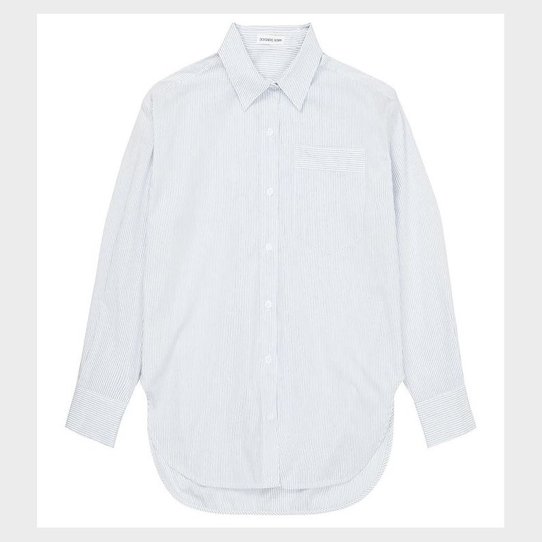 Designers Remix Skjorte - Oversized - Aiden - White/Blue Stripes